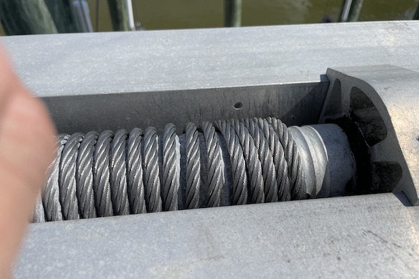 Boat Lift Cabling and Re-Spooling South Carolina